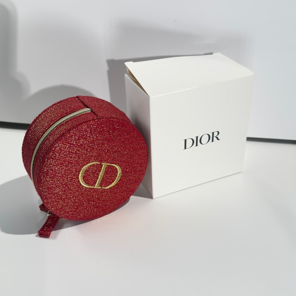 Dior Sparkling Red Round Pouch